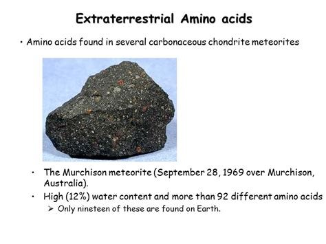 Extraterrestrial Amino Acids Overview