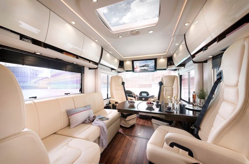 Interior of Cadillac Enters Luxury Motorhome