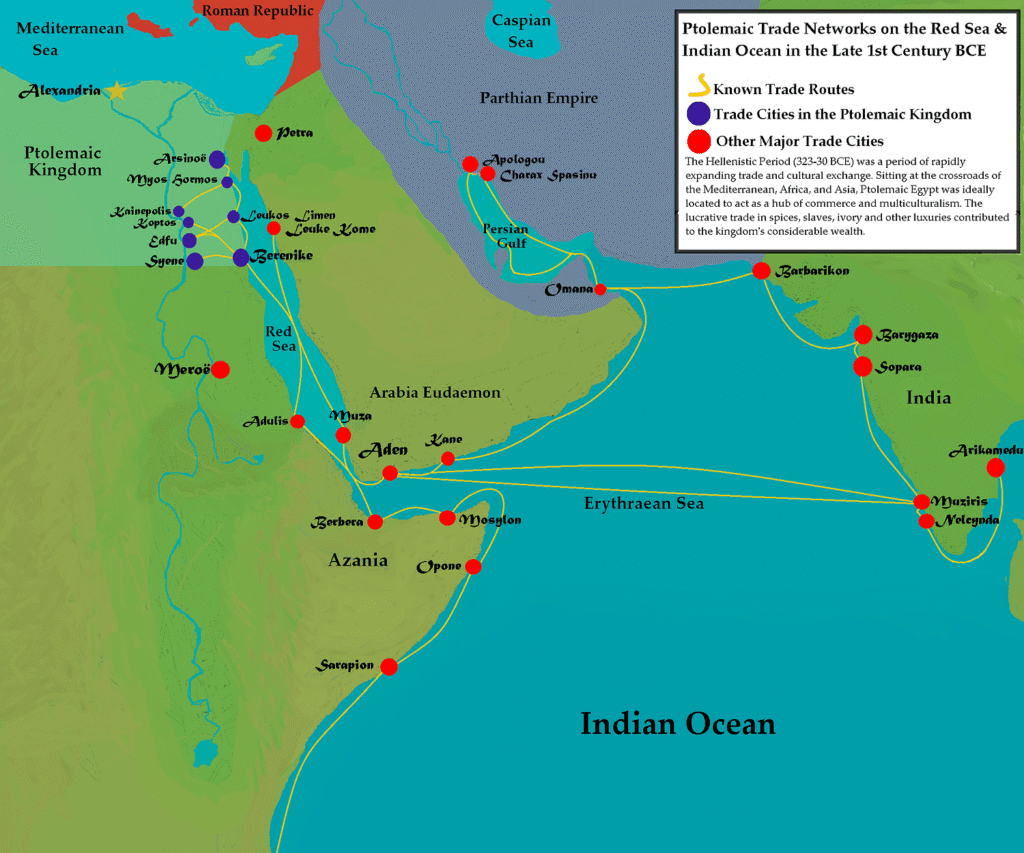 Map Data — Egypt’s Trade Wealth