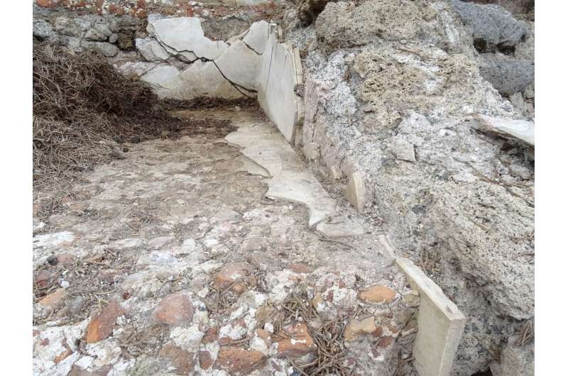 Ruins of the oldest public bathing facilities