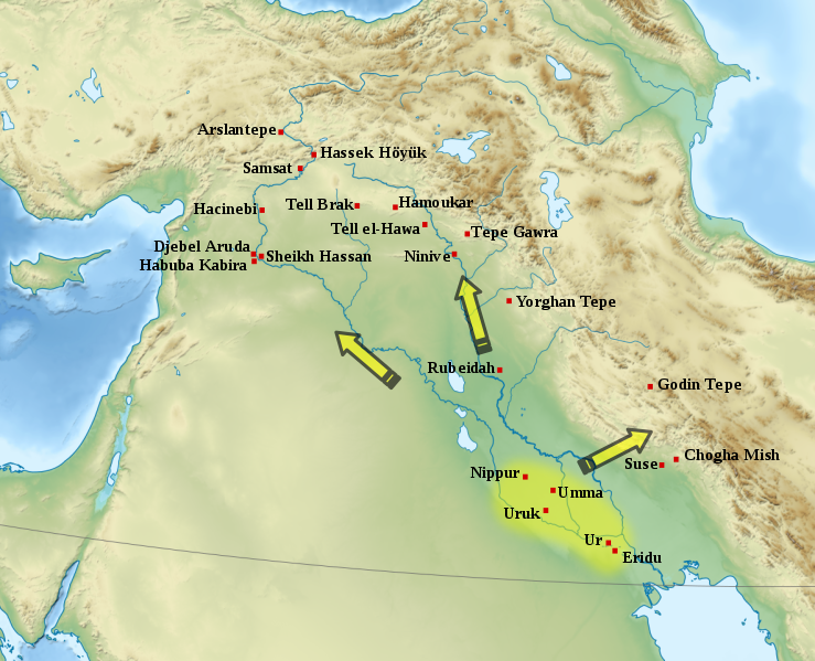 Sumerian Builders Used Bitumen Like Asphalt Over 4,000 Years Ago, Study Shows 3 Sumerian Map