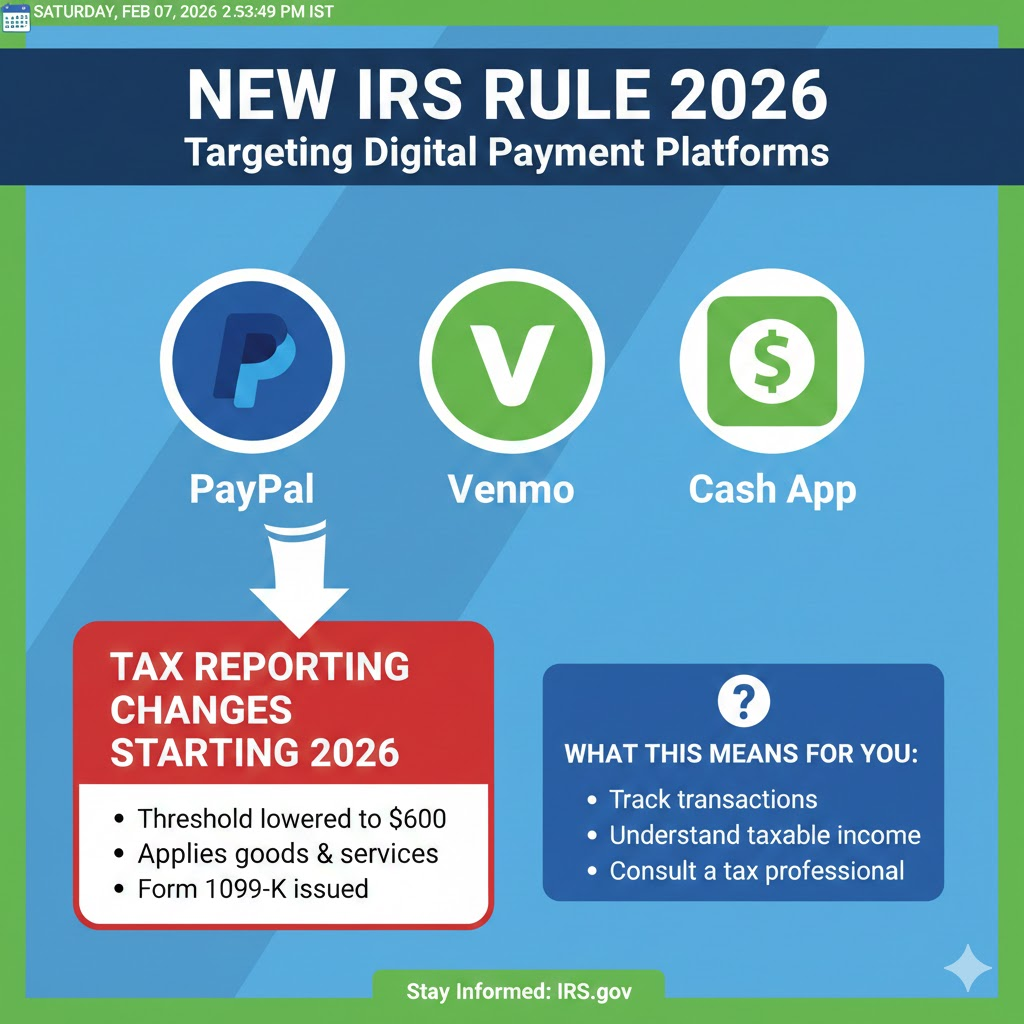 New IRS Rule Targets PayPal, Venmo, and Cash App Tax Reporting in 2026 2 New IRS Rule