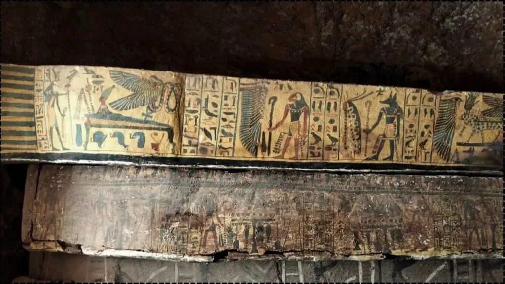 Colorfully Painted Amun Singer Coffins